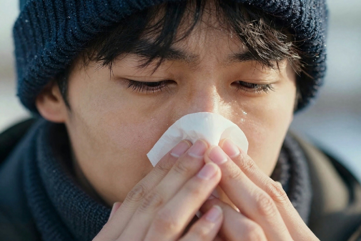 Naso che cola in inverno: perché il freddo provoca questo fastidioso fenomeno e come affrontarlo